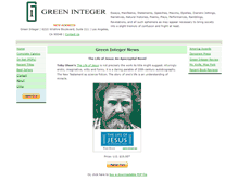Tablet Screenshot of greeninteger.com
